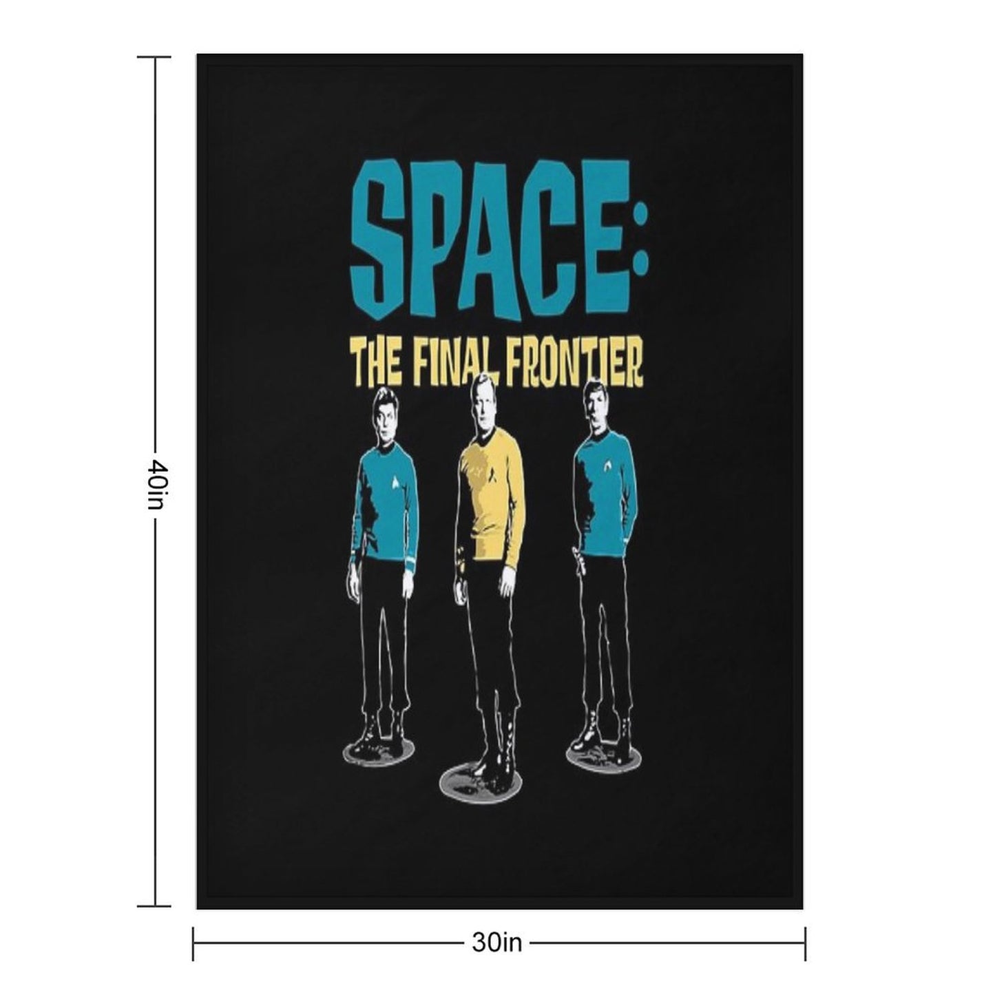 Star Trek - Space The Final Frontier Throw Blanket