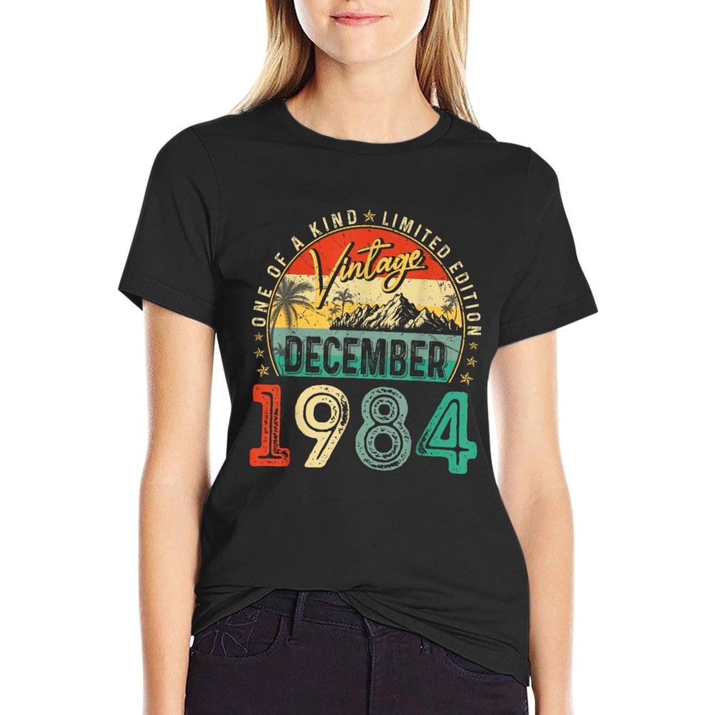 Vintage 40th Birthday Gift Vintage December 1984 Men Women  Odor-resistant T-Shirt