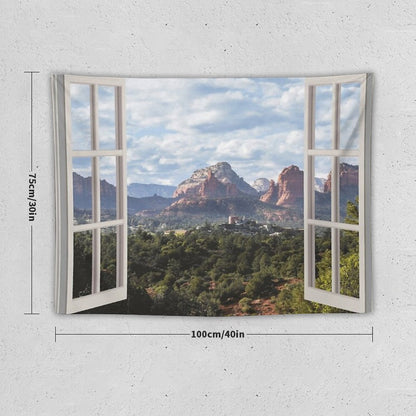 Sedona Window View Tapestry Tapestry