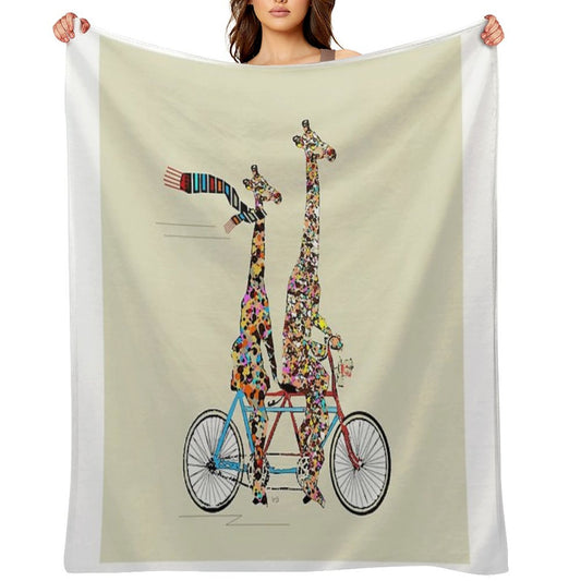 Giraffes Days Lets Tandem Throw Blanket