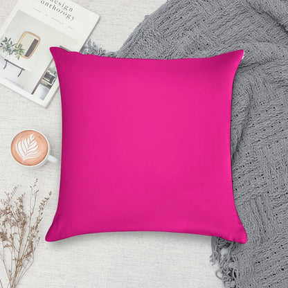 PLAIN SOLID DEEP PINK -100 PINK SHADES ON OZCUSHIONS ON ALL PRODUCTS Soft Fade-Resistant Throw Pillow