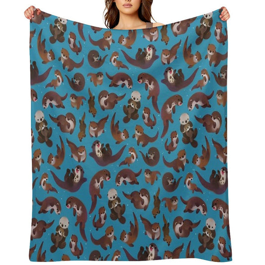 Otter Throw Blanket