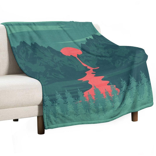 The Red River Throw Blanket