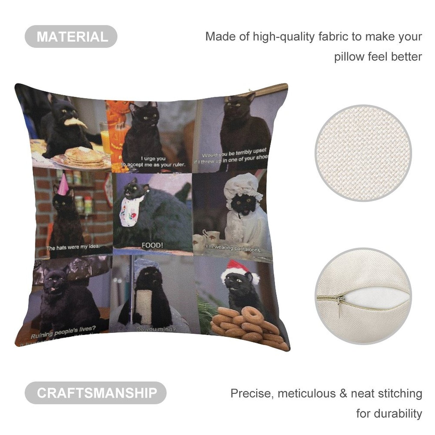 Musings of Salem Linen Throw Pillow Cover