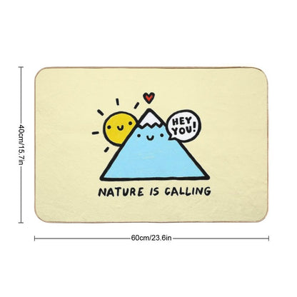 Hey You! Nature Is Calling  Eco-Friendly Bath Mat