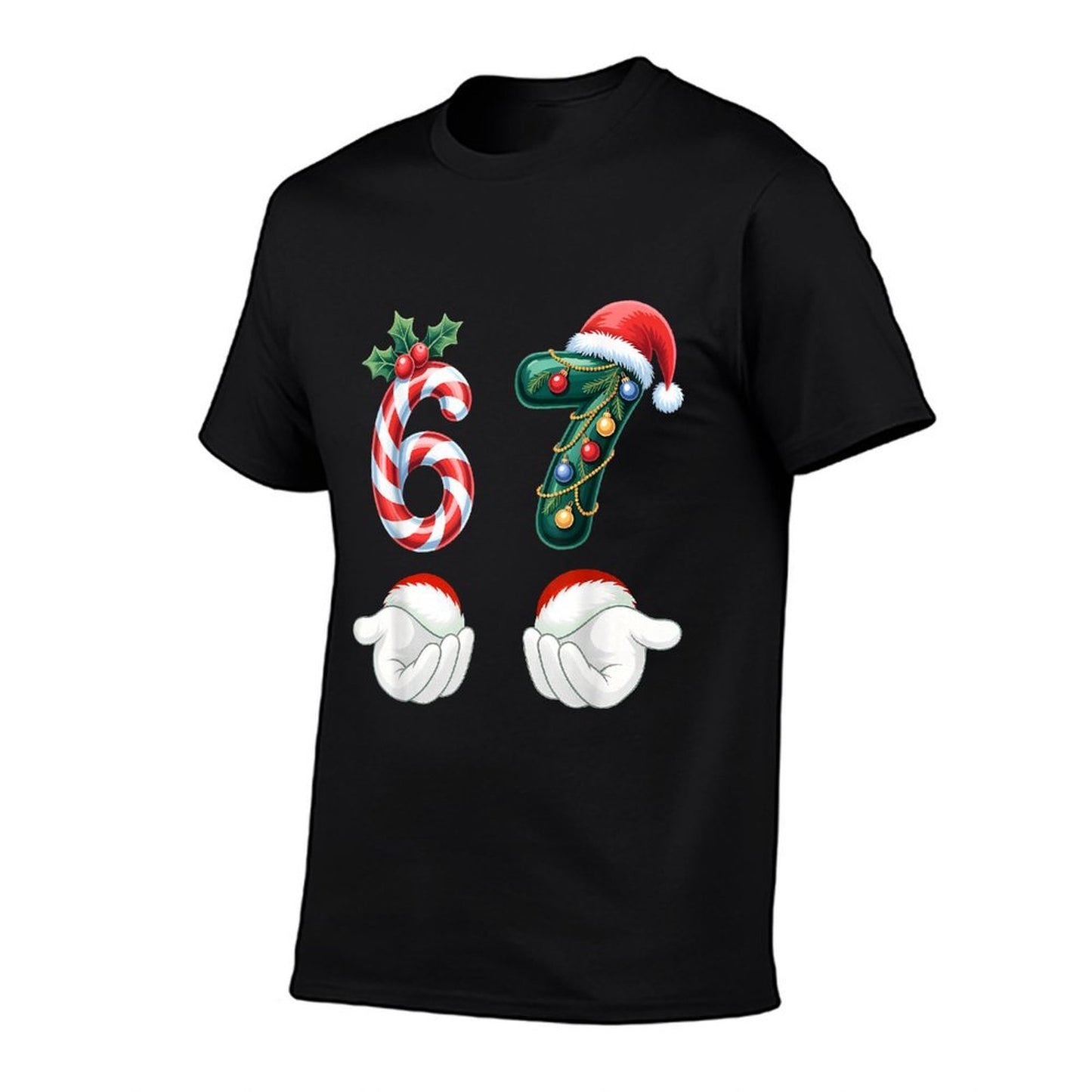 Funny 67 Christmas Pajamas Six Seven Meme 6 7 Elf Santa Xmas  Odor-resistant T-Shirt