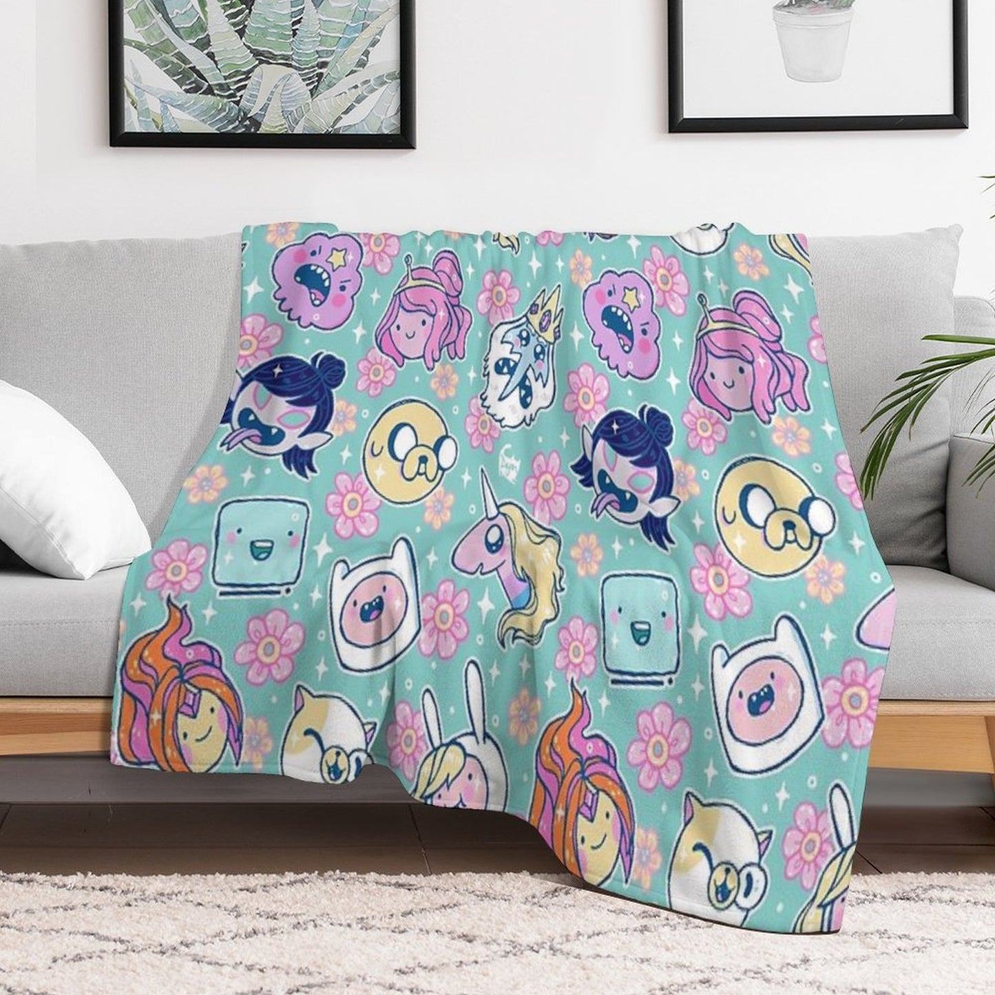 Adventure Time Friends 1 - REMASTERED - Throw Blanket