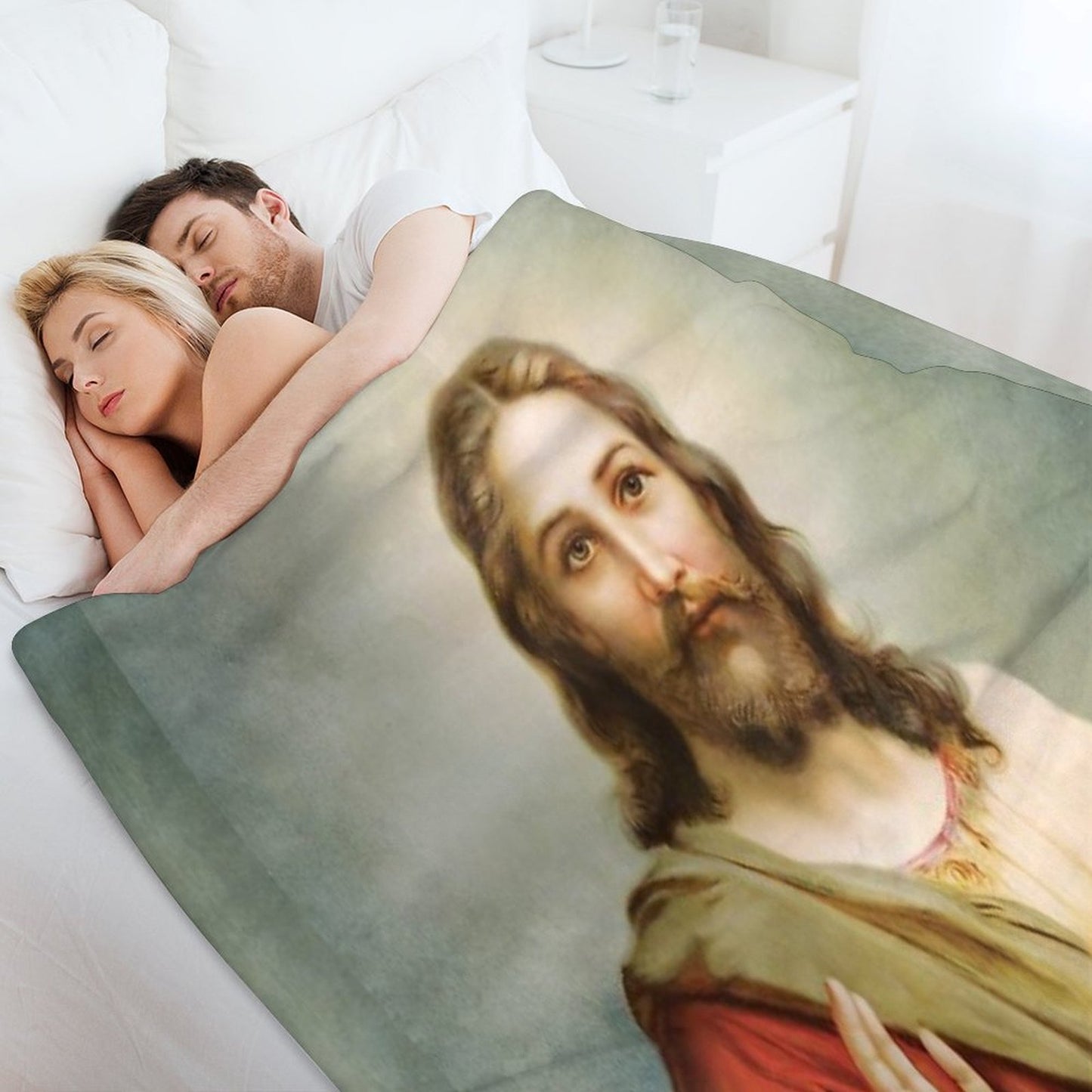 Jesus Christ Painting Throw Blanket