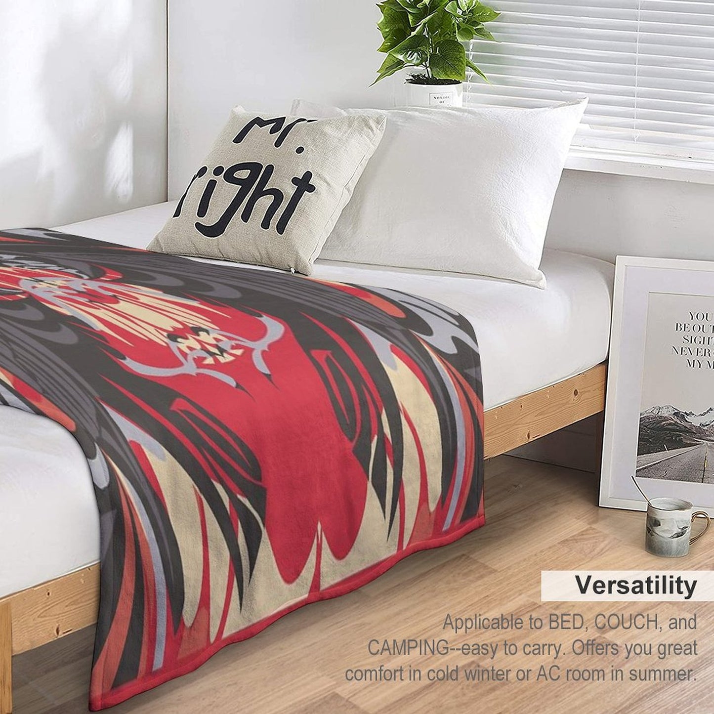 Raven Vision Throw Blanket