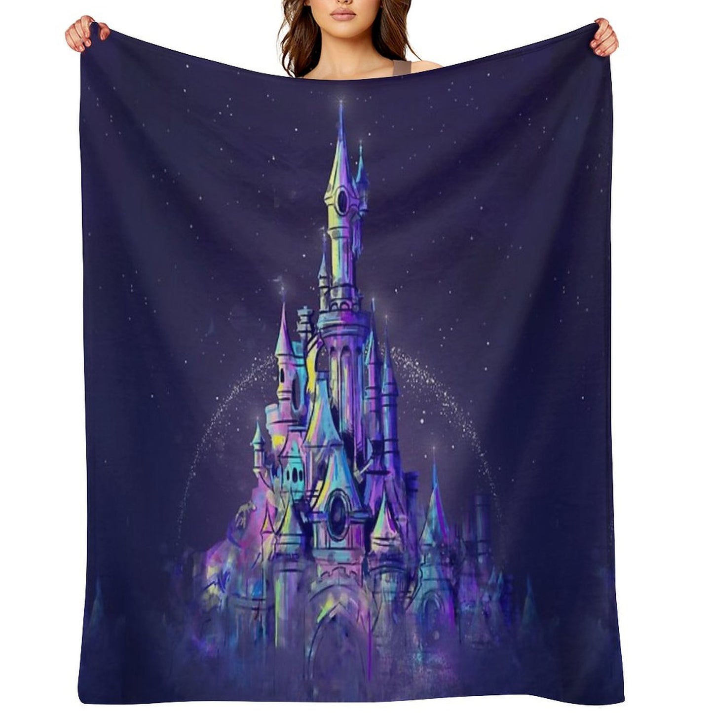 Magic Princess Fairytale Castle Kingdom Throw Blanket