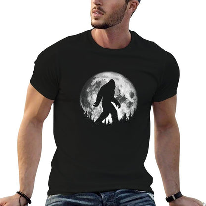 Bigfoot Night Stroll! Cool Full Moon & Trees Sasquatch T-Shirt