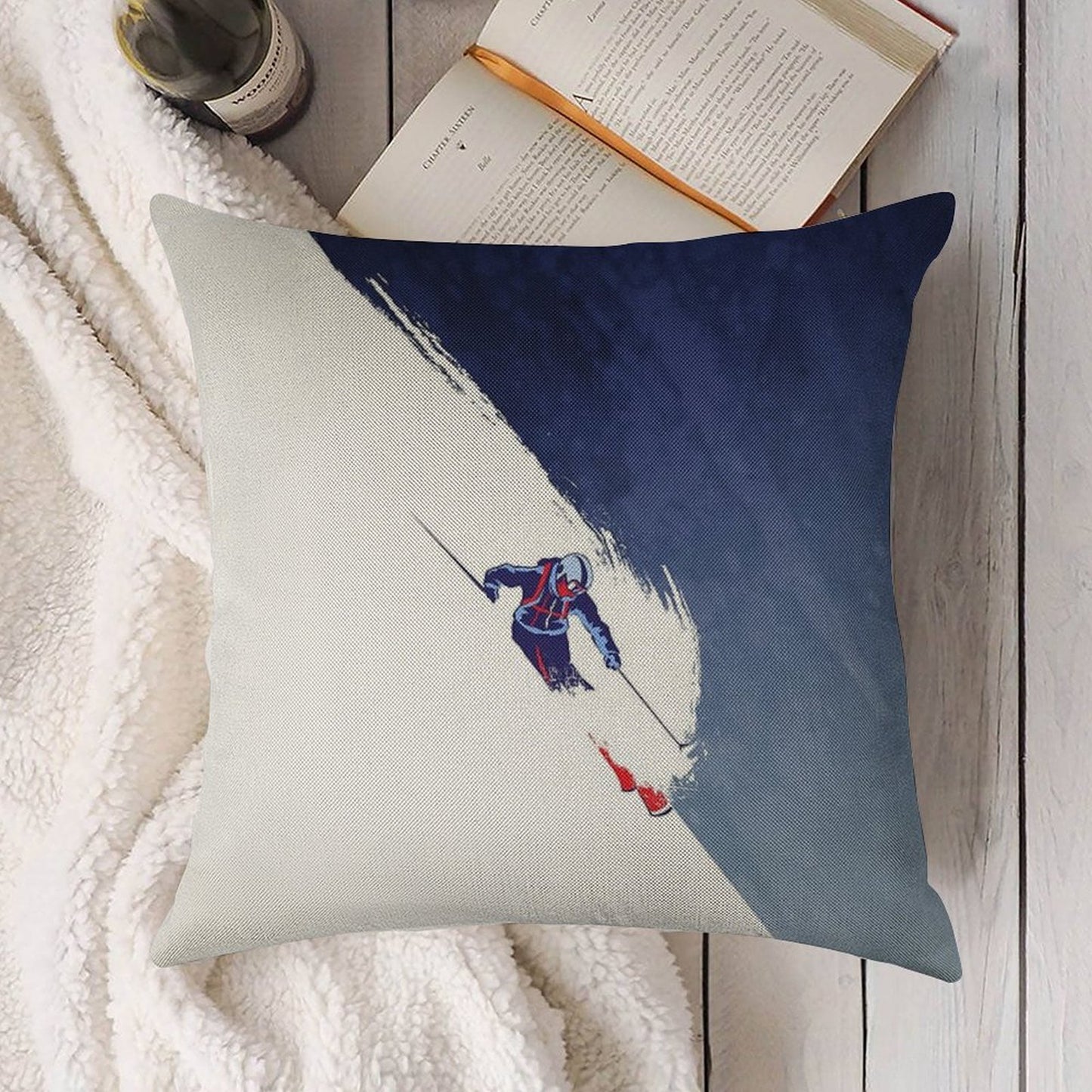 Powder to The People Linen Throw Pillow Cover