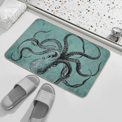Vintage Octopus Bath Mat