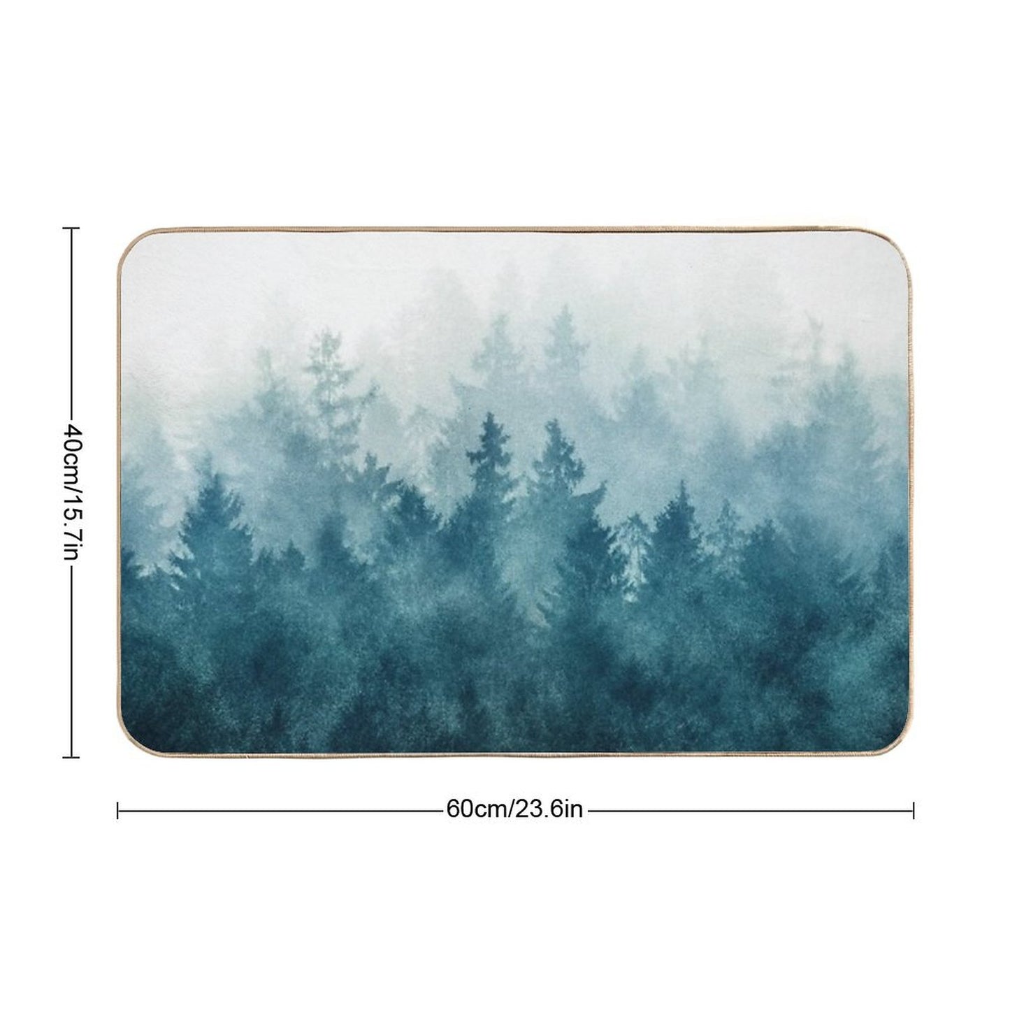 The Heart Of My Heart  So Far From Home In A Misty Foggy Fall Wilderness Forest Bath Mat