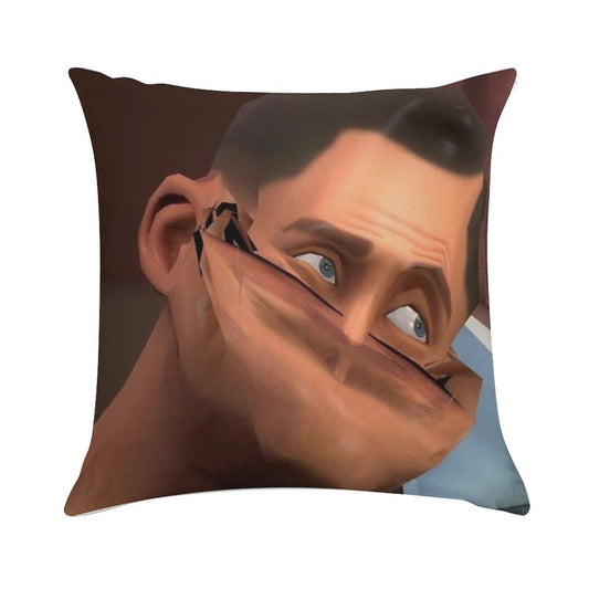 Team Fortress 2 TF2 Scout Face Soft Style Accent Throw Pillow