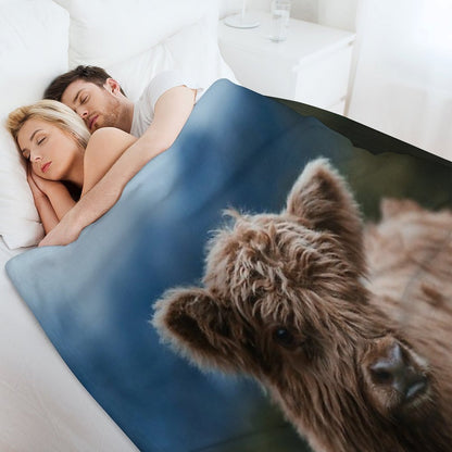Baby Highland Cow Throw Blanket