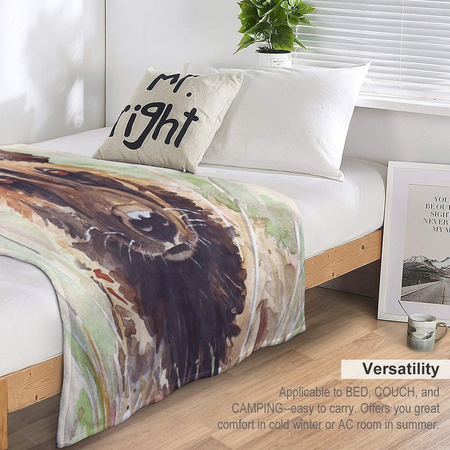 African Wild Dog Throw Blanket