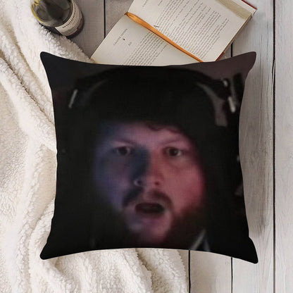 Caseoh Linen Throw Pillow Cover