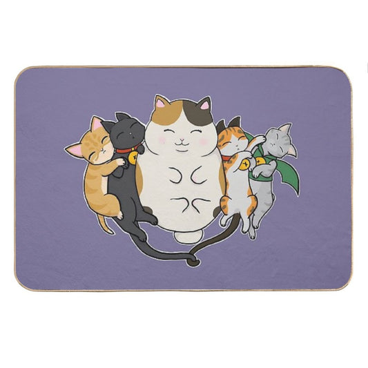 Sleepy Cats Bath Mat