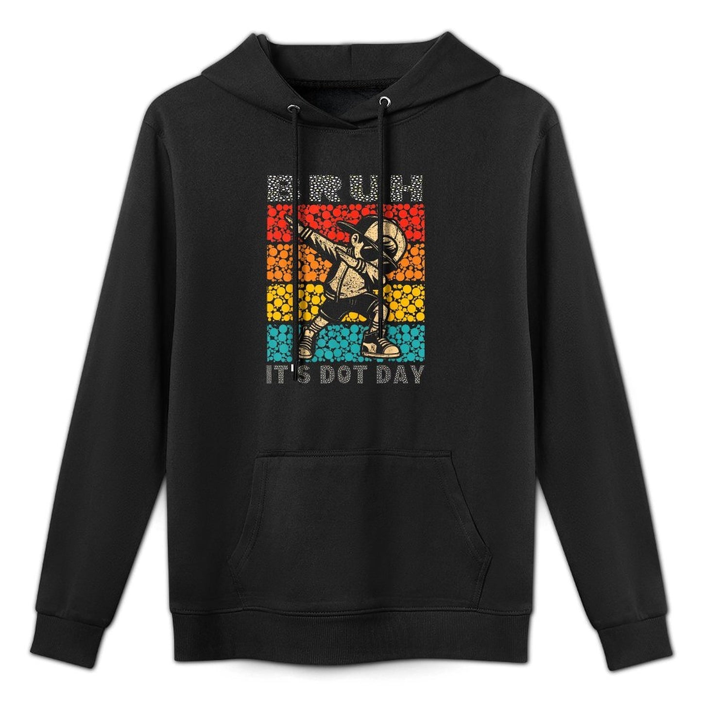 Bruh Its Dot Day Dabbing Boy Kids Boys Girls Women Dot Day Machine Washable Hoodie