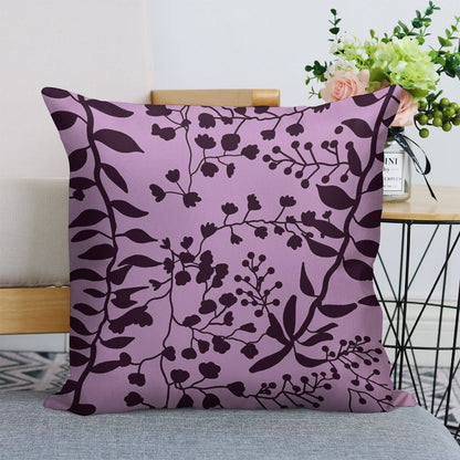 Bella Swan Lavender Freesia Linen Throw Pillow Cover