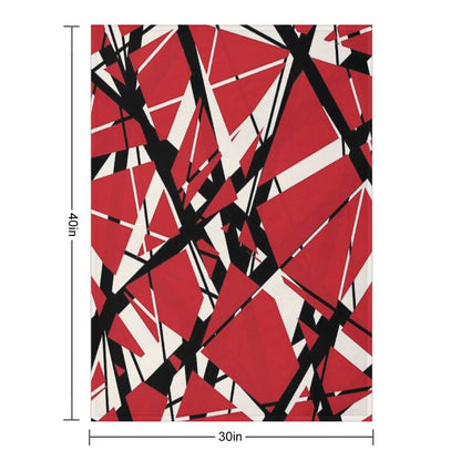EVH Authentic Stripes Design (red) Throw Blanket