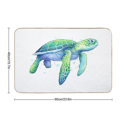 Green Sea Turtle Bath Mat