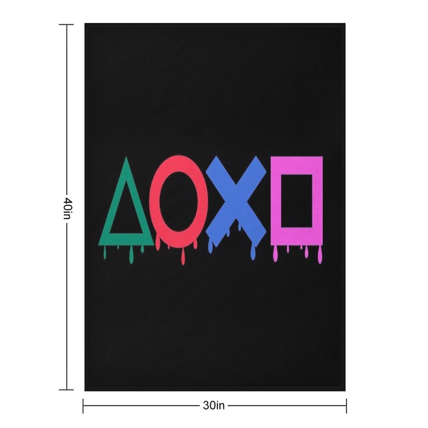 Playstation Color Throw Blanket