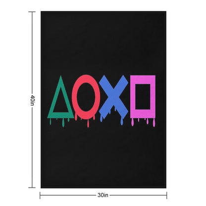 Playstation Color Throw Blanket