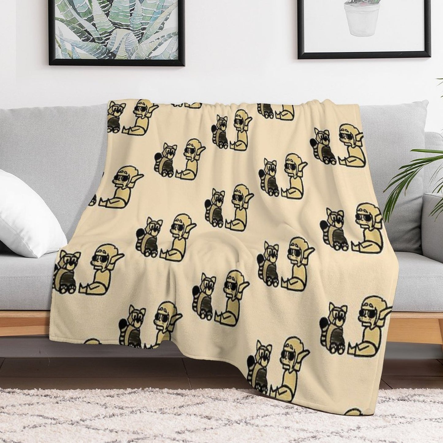 Dr. Animal Throw Blanket
