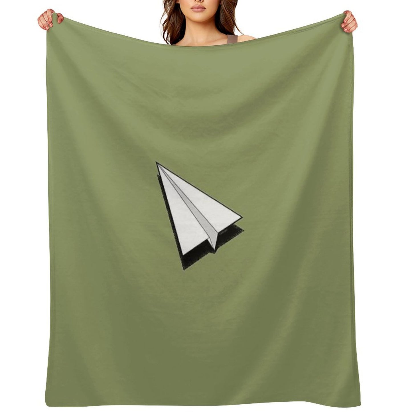 Paper Airplane 1 Throw Blanket