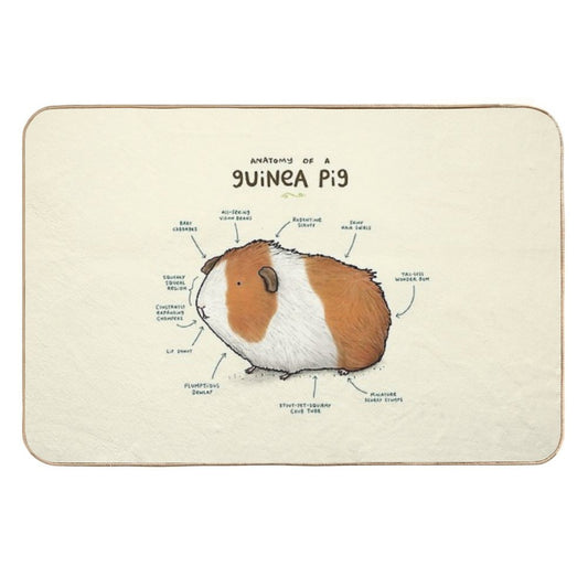 Anatomy of A Guinea Pig  High-Traffic Bath Mat