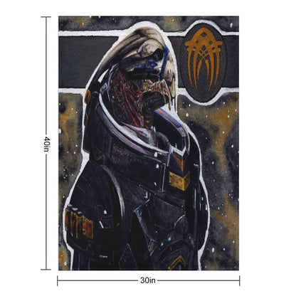 Mass Effect Garrus Throw Blanket