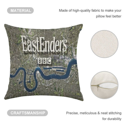 EastEnders Linen Throw Pillow Cover