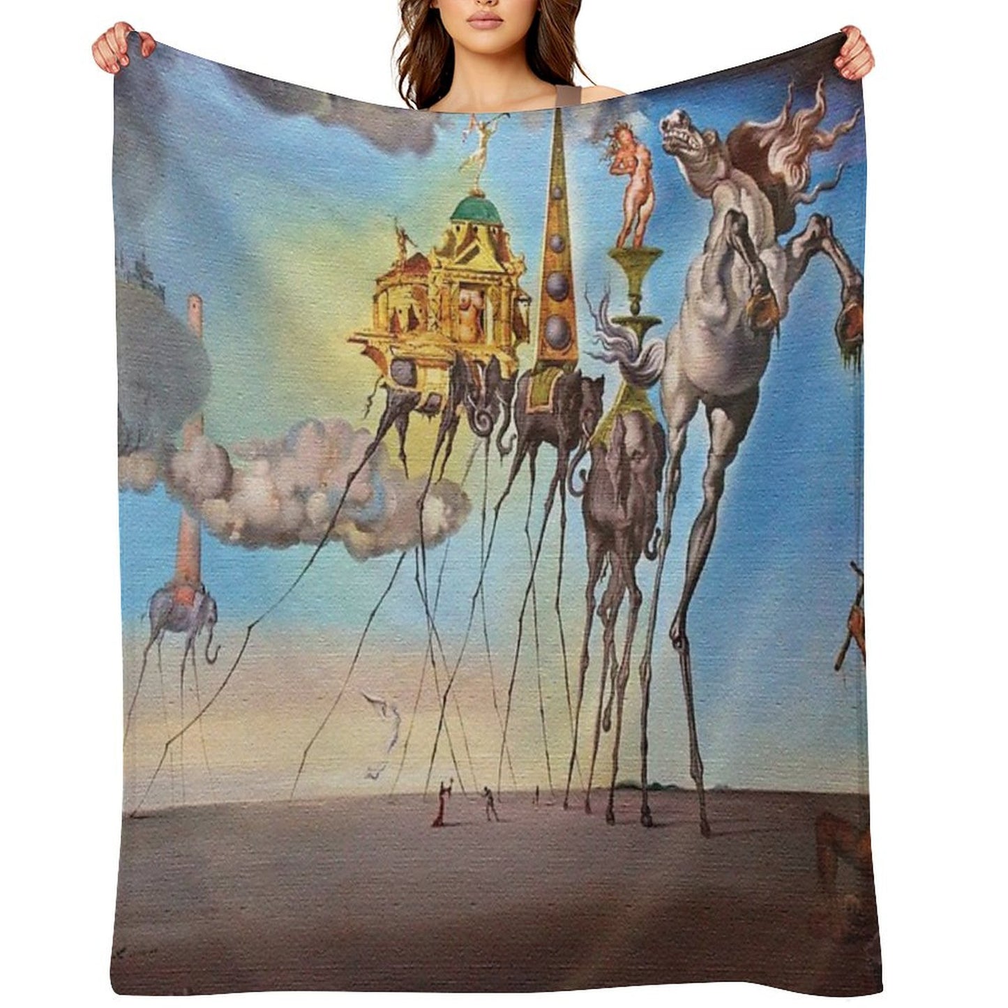 The Temptation of St. Anthony Throw Blanket