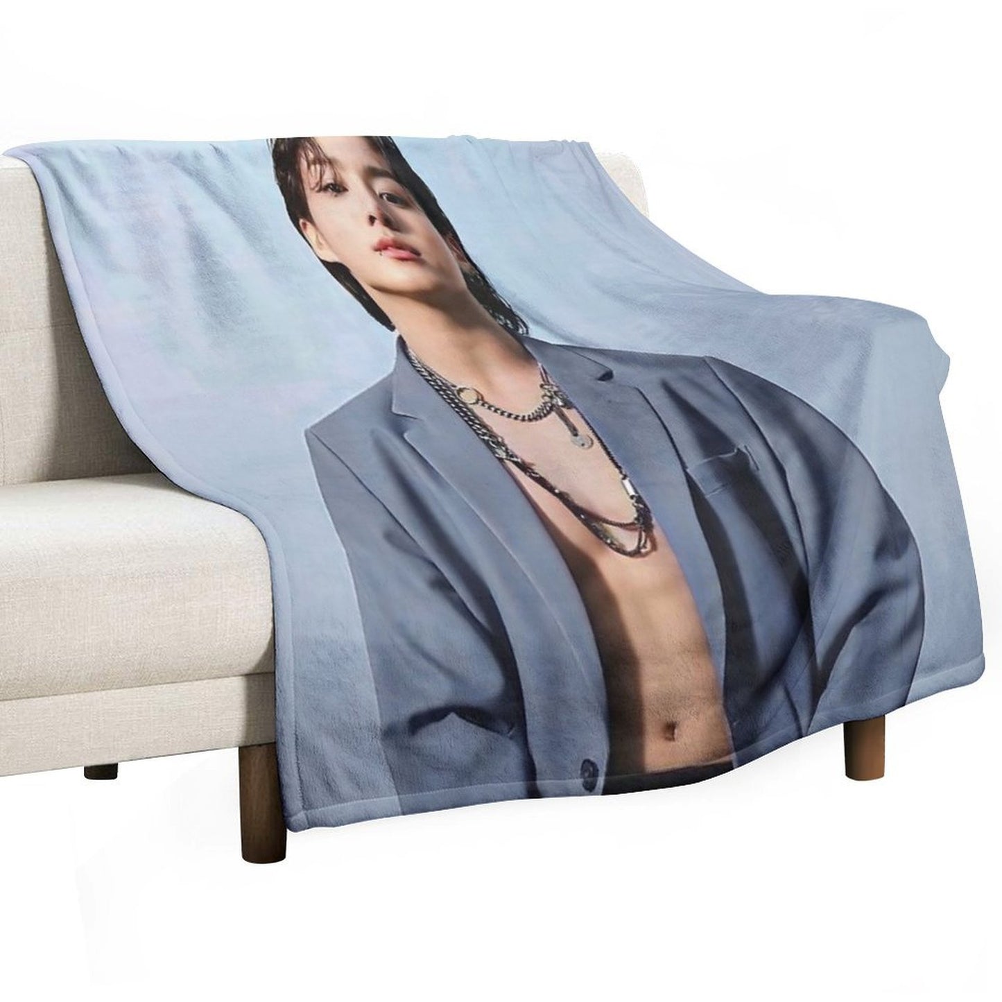Jungkook Colored Throw Blanket