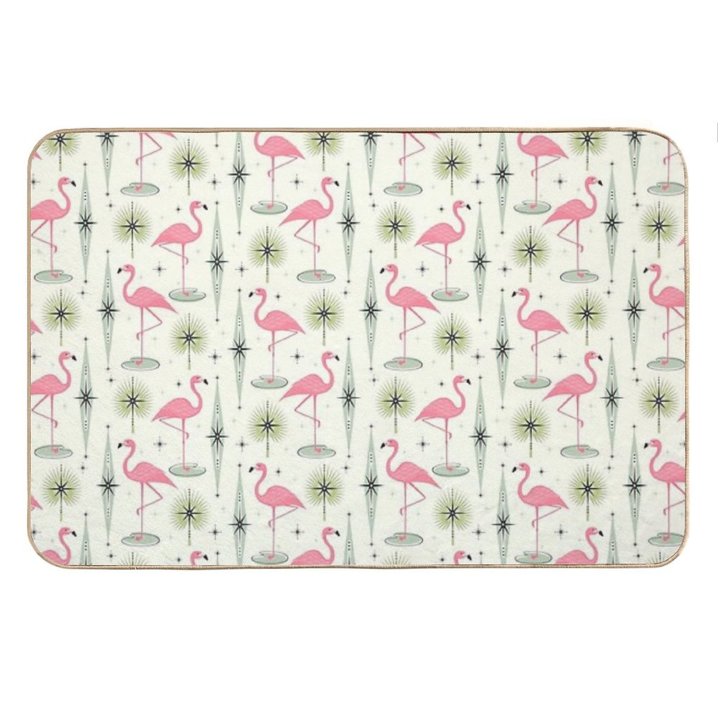 Atomic Flamingo Oasis Bath Mat
