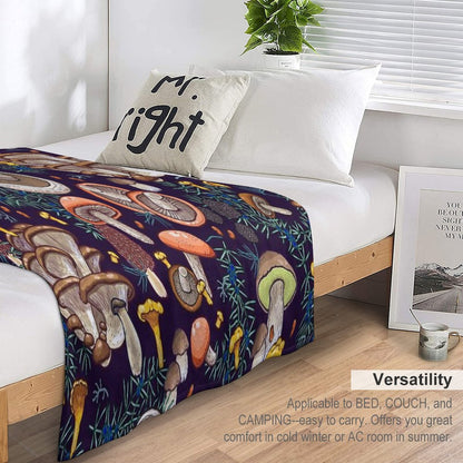 Dark Dream Forest Throw Blanket
