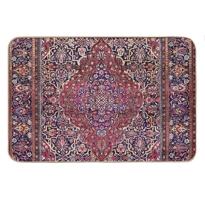 Kashan Central Persian Silk Rug Print Bath Mat