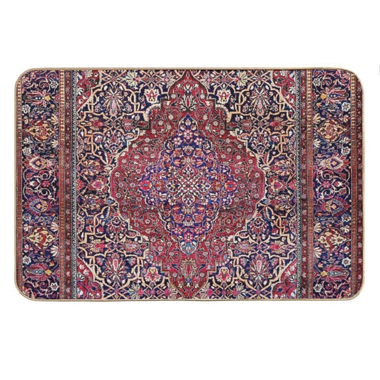 Kashan Central Persian Silk Rug Print Bath Mat