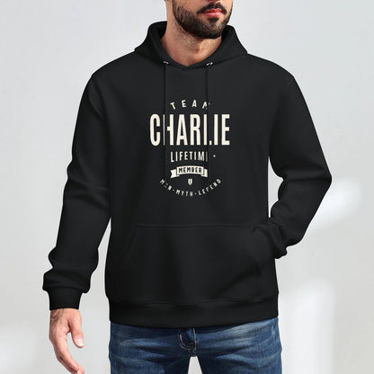 Team Charlie Lifetime Member Funny Name Charlie Easy Care Hoodie