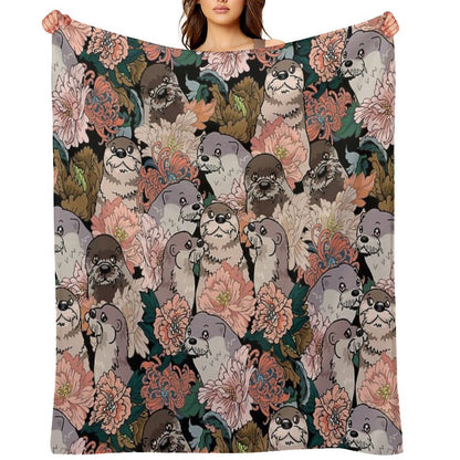 Because Otter Throw Blanket