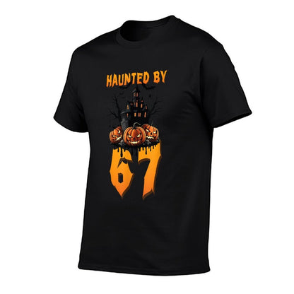 Haunted by 67 Halloween Costume Spooky Funny Quote Apparel  Vintage-inspired T-Shirt