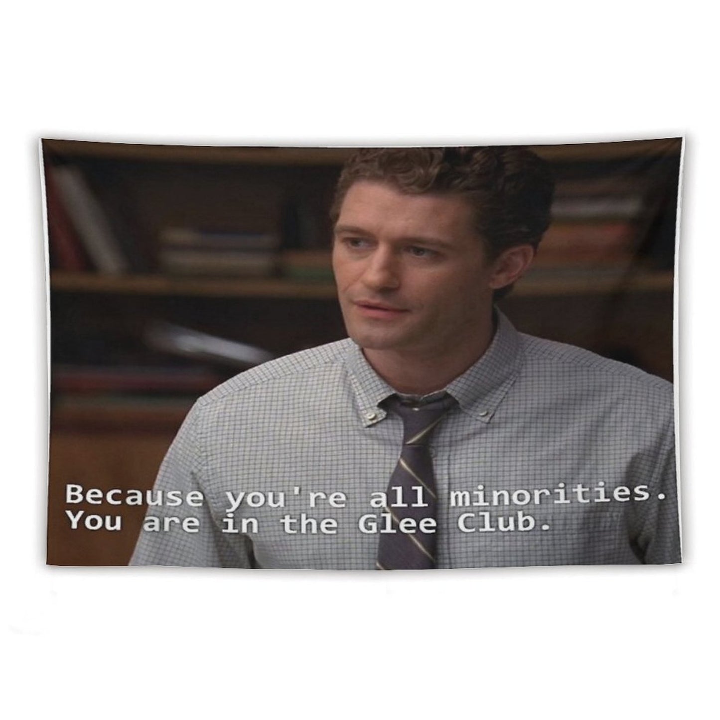 Because You're All Minorities. You Are in The Glee Club Tapestry