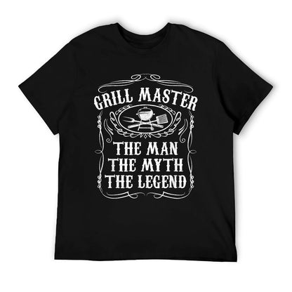 Grill Master The Man The Myth Legend Funny BBQ Smoker Gift T-Shirt