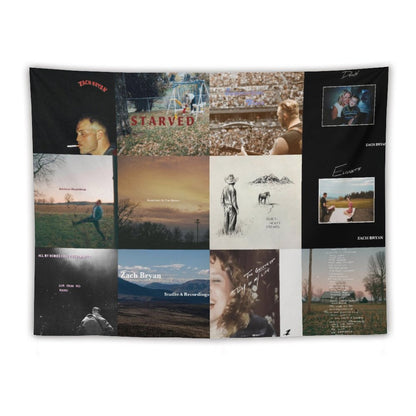 Zach Singer Bryan 12 Ablums Collection Cover Tapestry