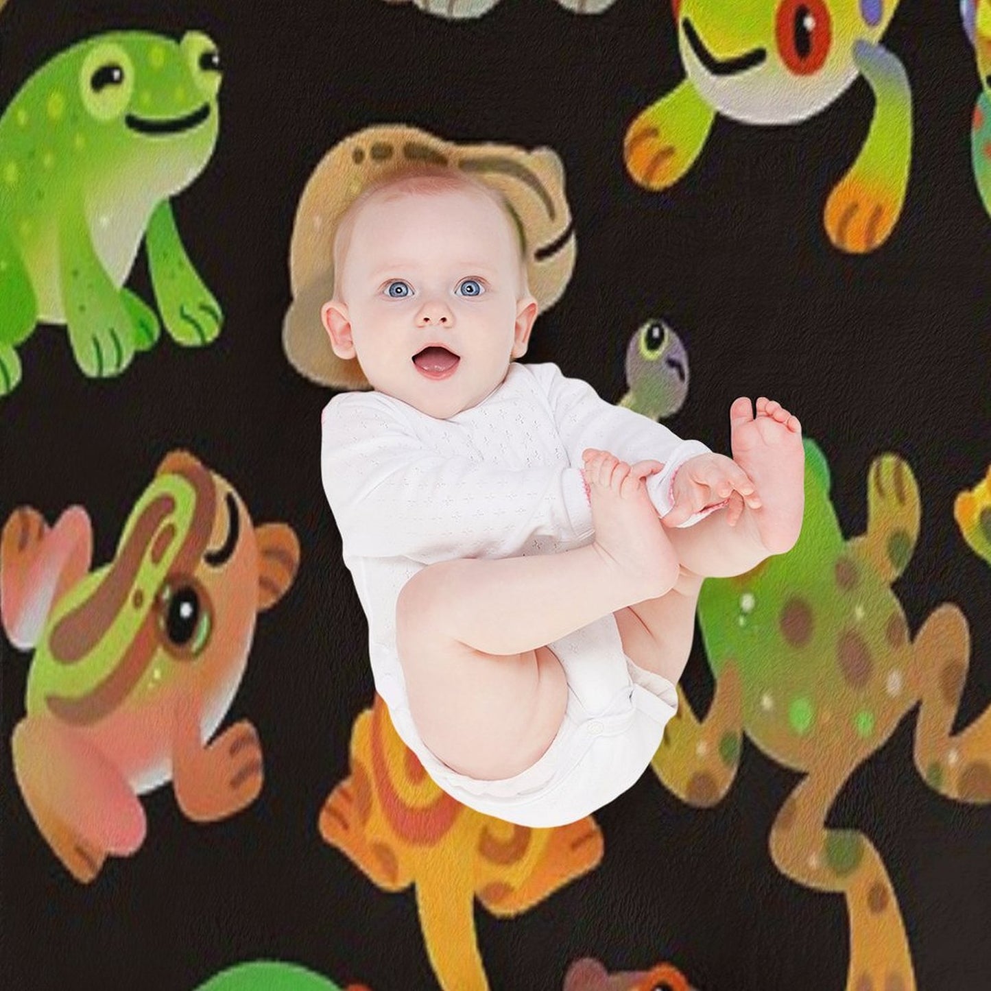 Tree Frog - Dark Throw Blanket