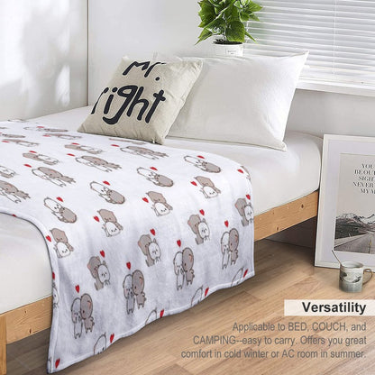 Mochi Milk Panda Bear Brownie BUBU DUDU Couple Goma Peach Sugar Valentine Xmas 2025 Throw Blanket