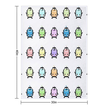 Stardew Valley Pastel Junimos Throw Blanket