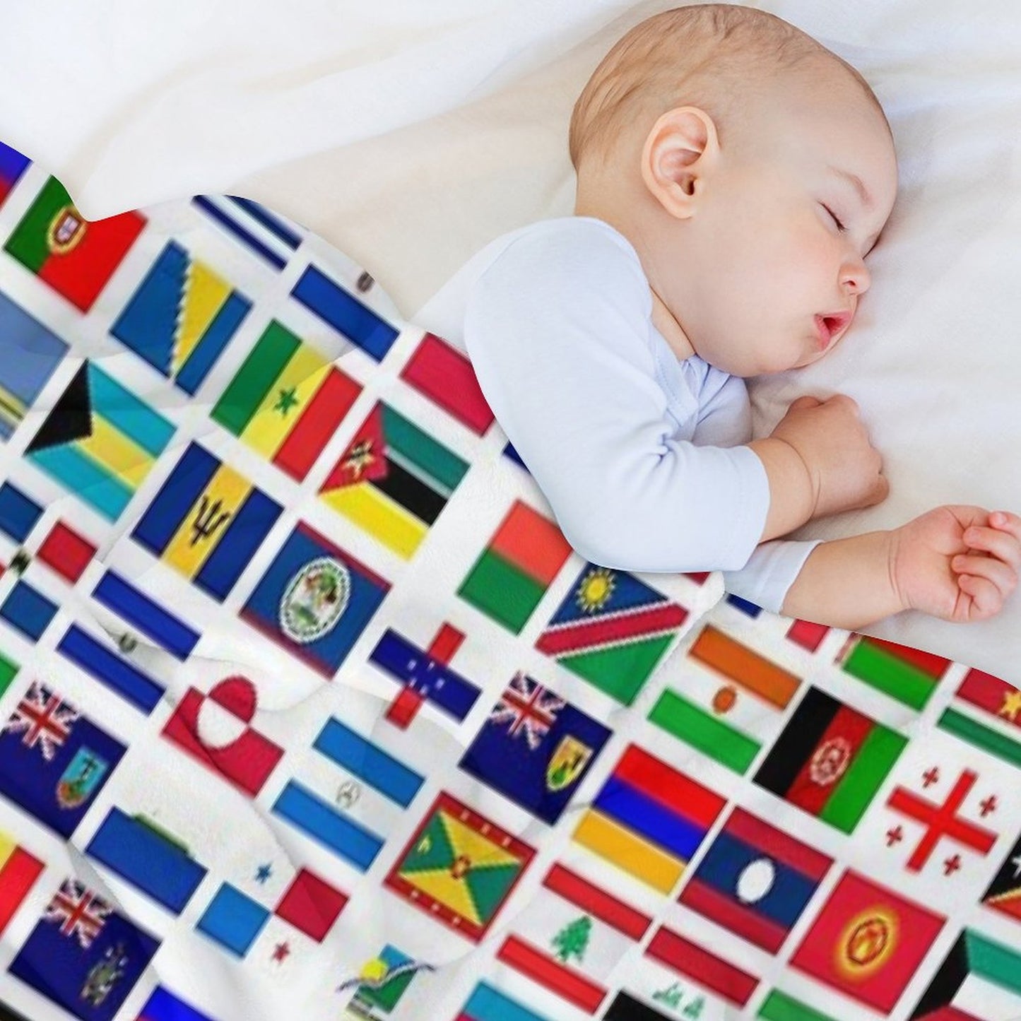 Flags of The World Throw Blanket